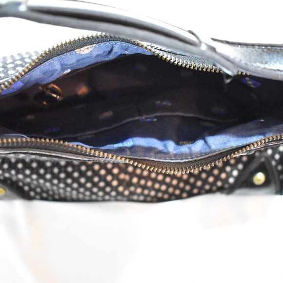 J.Crew Tweed Navy Handbag With Leather Strap - Picture 7 of 7